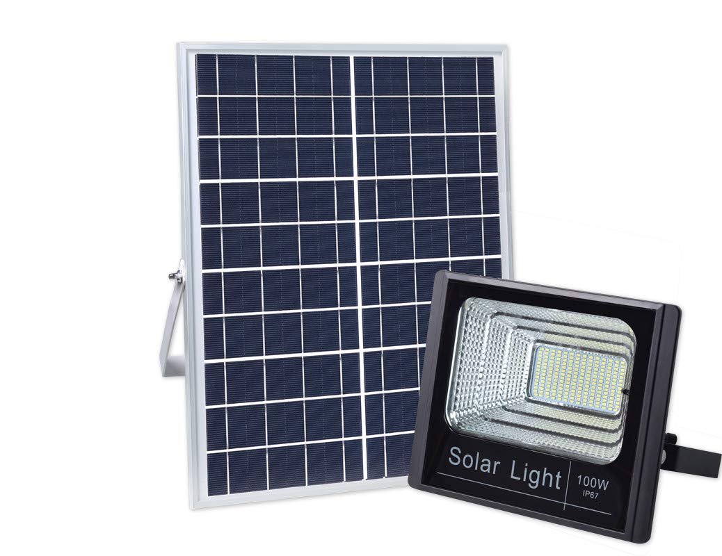 100W Solar Flood Light Outdoor 5000 Lumen Waterproof IP67 Lamp - FeelRight